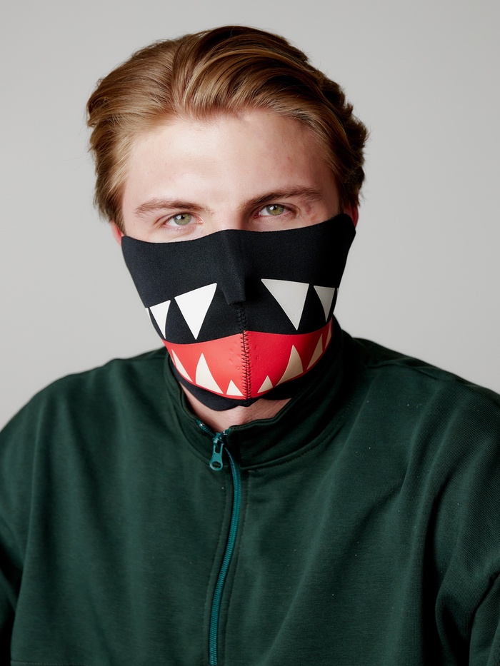 Маска защитная для лица ONLYTOP, неопрен - Фото 1