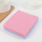 Набор вискозных салфеток универсальных Доляна, 30×34 см, 10 шт., плотность 80 г/м², МИКС - Фото 4