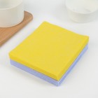 Набор вискозных салфеток универсальных Доляна, 30×34 см, 10 шт., плотность 80 г/м², МИКС - Фото 5