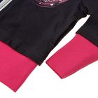 Спортивная куртка для девочки, рост 98-104 см (56), цвет серый меланж/фиолетовый (арт. Д 1945-П) - Фото 5