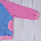 Комплект для девочки (джемпер+штаны), рост 86-92 см (52), цвет розовый/светло-голубой (арт. Д 15166/1/8-П) - Фото 4