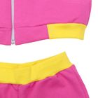 Комплект для девочки (джемпер+штаны), рост 98-104 см (56), цвет фуксия+лимон Д 15206/8-П - Фото 5