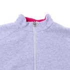Комплект для девочки (джемпер+штаны), рост 110-116 см (60), цвет серый меланж/малиновый (арт. Д 15206/8-П) - Фото 3