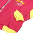 Комплект для девочки (джемпер+штанишки), рост 86-92 см (52), цвет фуксия+лимон Д 15206/8-П - Фото 5