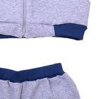Комплект для мальчика (джемпер+штаны), рост 134 см (68), цвет серый меланж/джинсовый (арт. Д 15206/9-П) - Фото 5