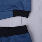 Комплект для мальчика (джемпер+штанишки), рост 86-92 см (52), цвет синий+темно-серый Д 15206/9-П - Фото 5