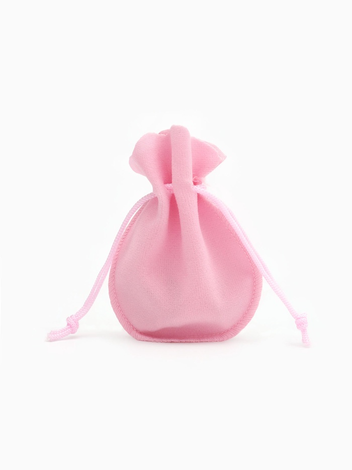 Мешочек бархатный, 7×9, розовый - Фото 1