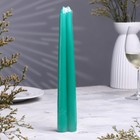 Набор свечей античных, 2,2х 25  см, лакированная 2 штуки, зелёный - Фото 2