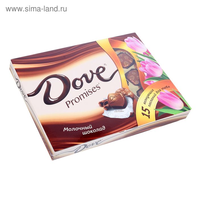Конфеты Dove Promises молочный шоколад, 120 г - Фото 1
