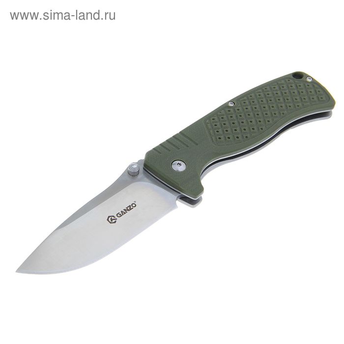 Нож складной "Ganzo" G722, рукоять-пластик, сталь 440С - Фото 1
