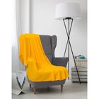 Плед вафельный, размер 150х200 см, 240 гр/м, цвет подсолнух - Фото 1