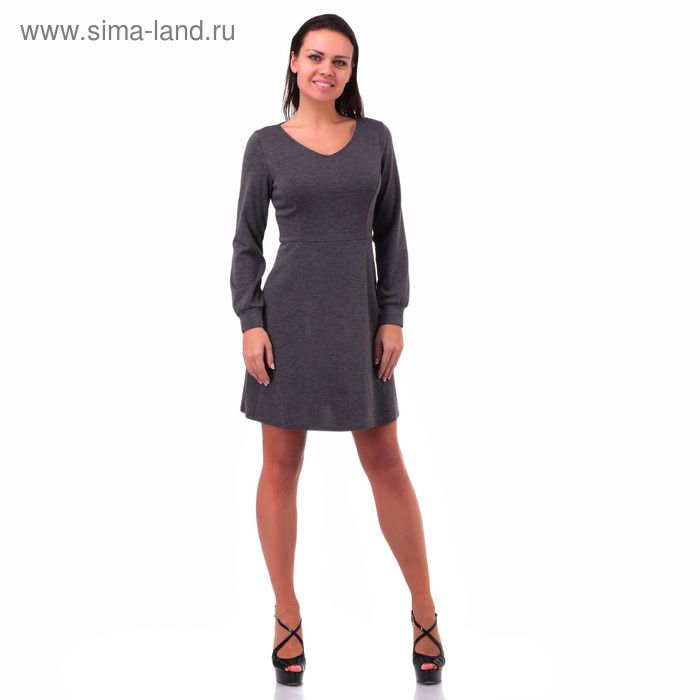 Платье женское "Джерси", цвет серый, размер 40-42 (S) (арт. Dj28-3) - Фото 1