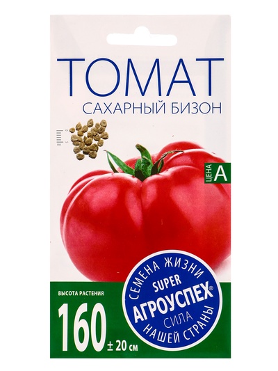 Семена Томат "Сахарный бизон" высокорослый, средний, 0,1 гр