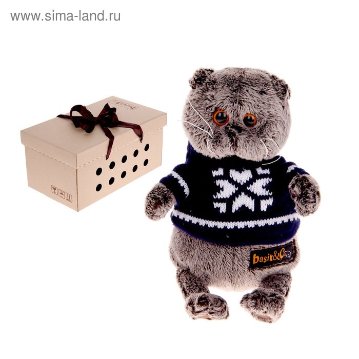 Мягкая игрушка "Басик в свитере" - Фото 1