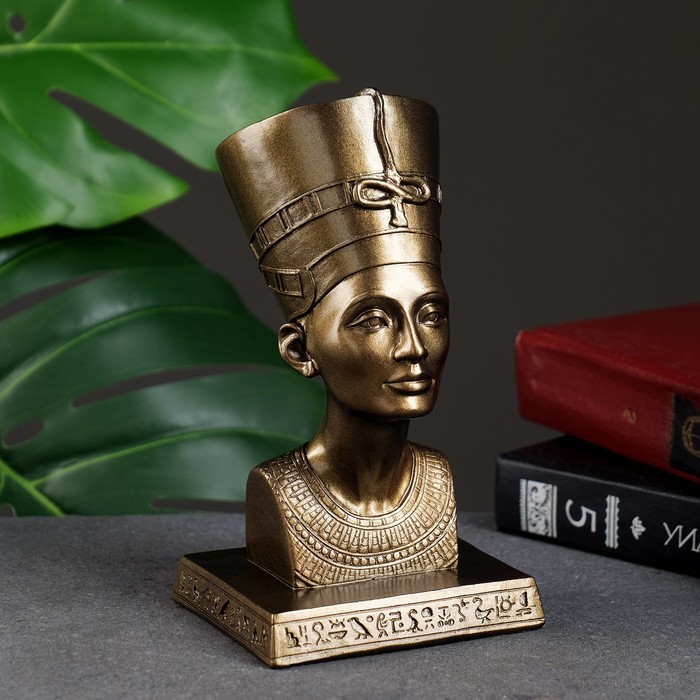 Фигура "Нефертити" бронза 10х17х9см - Фото 1