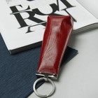 Ключница на молнии, 2 кольца, игуана, цвет красный - Фото 2