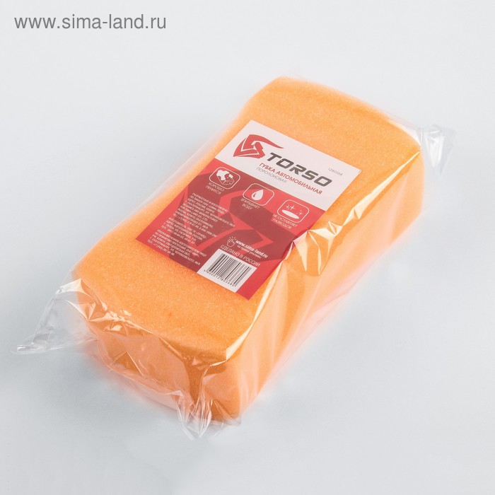 Губка автомобильная TORSO поролоновая, МИКС 190×110×60 мм