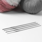 Крючки для вязания металлические «Рукодельница», d = 1/1,2/1,6/2 мм, 13,5 см, 4 шт - Фото 1