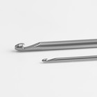 Крючки для вязания металлические, d = 1-2 мм, 13,5 см, 2 шт - Фото 2
