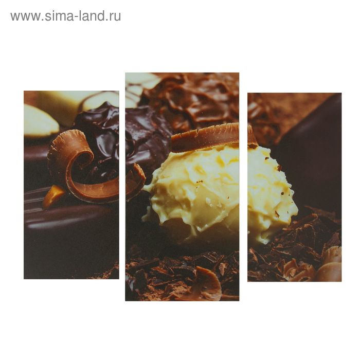 Картина модульная на подрамнике "Шоколад" 2шт-25*50см, 30*60см 60х100 см - Фото 1