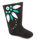 Валенки женские черные, ов "Аделия", (р. 37 (25) - Фото 1