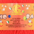 Пряжа для вязания спицами, крючком «Камтекс. Бамбино», 35% шерсть меринос, 65% акрил, 150 м/50 г, (046 красный) - Фото 3
