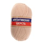 Пряжа "Аргентинская шерсть" 100% импортная шерсть 200м/100гр (151, светлый персик) - Фото 2