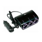 Разветвитель прикуривателя Nova Bright, 3 выхода+USB, подсветка, 12/24 В, 1000 mA - Фото 1