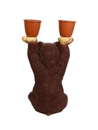 Садовая фигура из гипса «Медведь большой с кашпо», 75×30×40 см - Фото 18