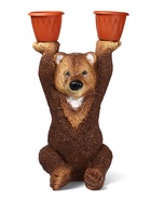 Садовая фигура из гипса «Медведь большой с кашпо», 75×30×40 см - Фото 6