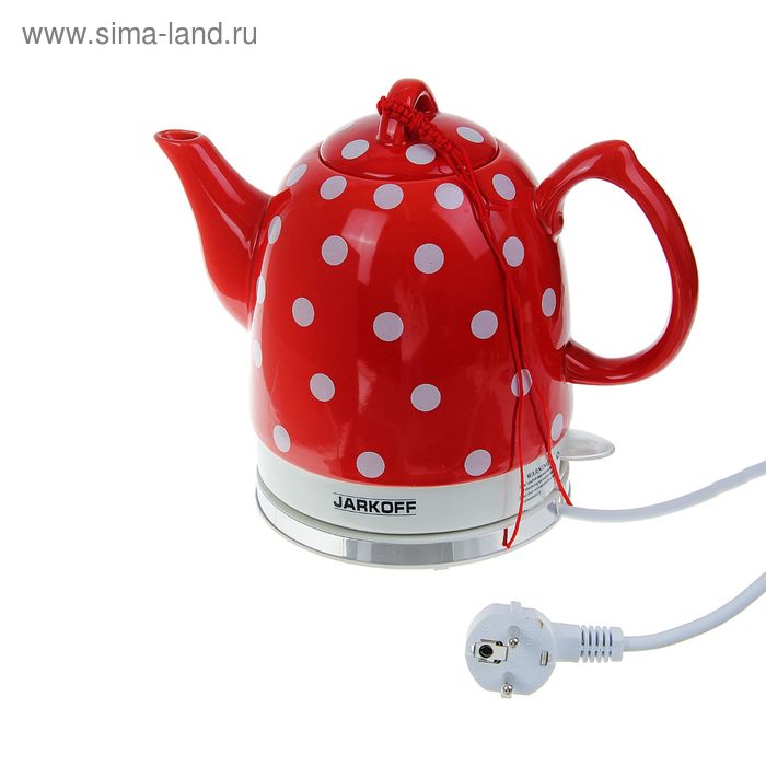 Чайник электрический Jarkoff JK-1564, 1.5 л, 1350 Вт, красный - Фото 1