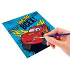 Роспись по холсту "Быстрее всех!" по номерам красками (наб.6 цветов по 3мл + кисть + 1 пакет блестки), Тачки - Фото 1