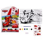 Раскраска по номерам красками "Ты круче всех", Тачки (краски 6цв., кисть, наклейки), 21*30 см - Фото 2