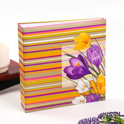 Фотоальбом на 200 фото 10х15 см "Луговые цветы" (бум.листы) 22,5х23х5 см