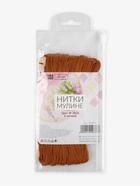Нитки мулине №909, 8±1 м, набор 6 шт., коричневый - Фото 5