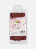 Нитки мулине №3858, 8±1 м, набор 6 шт., коричневый - Фото 4