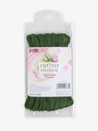 Нитки мулине №3363, 8±1 м, набор 6 шт., зелёный - Фото 4