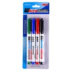 Маркеры на водной основе 4 шт., чёрный, красный, синий, зелёный - Фото 2