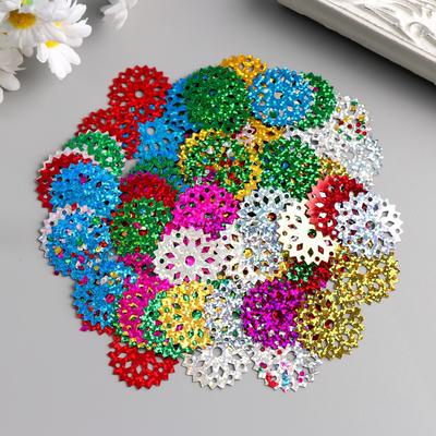 Декор для творчества набор «Снежинки» 30 грамм 12.5×11 см