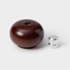 Мельница для специй Доляна «Дуновение леса», 10.5×4.5 см, керамический механизм, коричневая - Фото 3