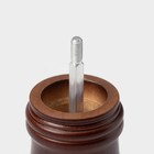 Мельница для специй Доляна «Дуновение леса», 10.5×4.5 см, керамический механизм, коричневая - Фото 5