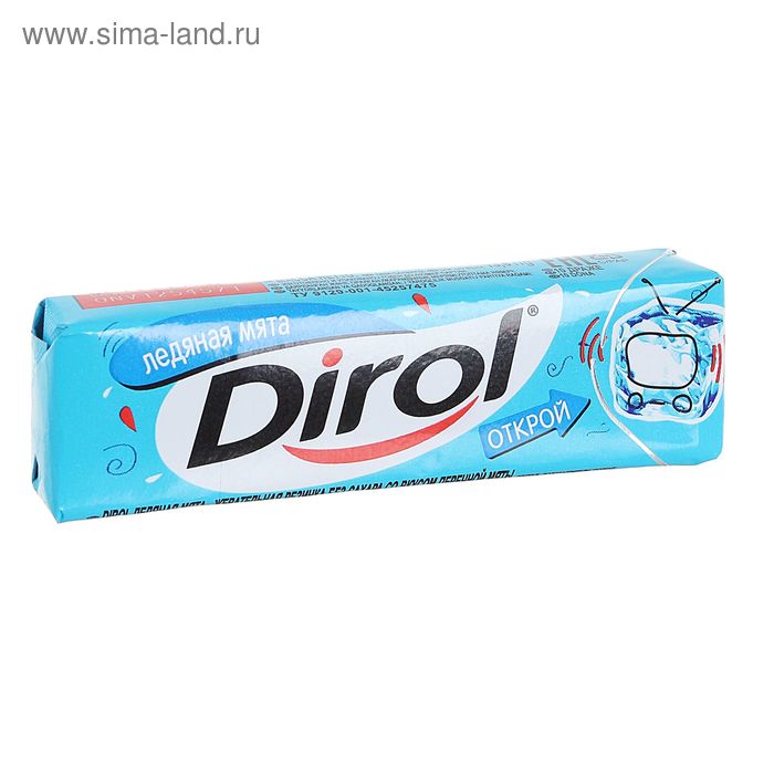 Жевательная резинка Dirol Ледяная мята, 13,6г. - Фото 1