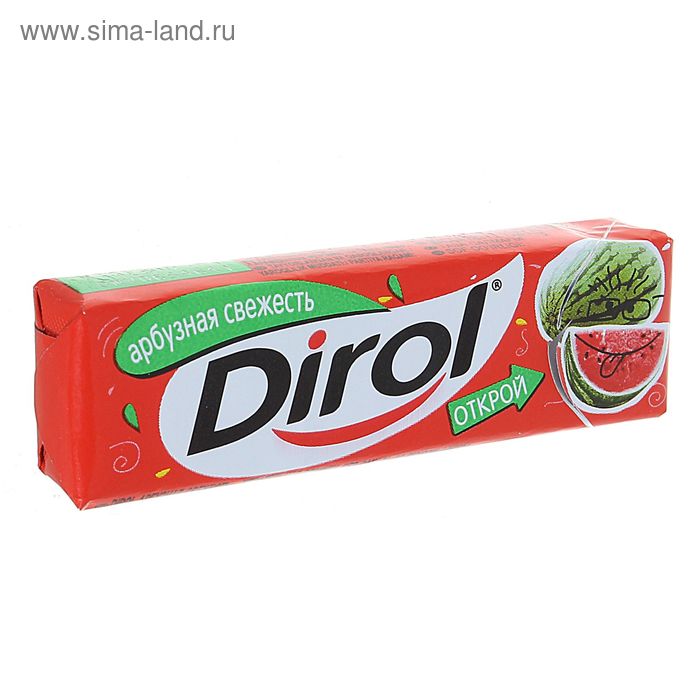 Жевательная резинка Dirol Арбуз, 13,6г. - Фото 1