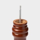 Мельница для специй Доляна «Дуновение леса», 26.5×5 см, керамический механизм, коричневая - Фото 5