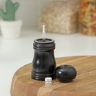 Мельница для специй Доляна «Дуновение леса», 10.5×4.5 см, керамический механизм, чёрная - Фото 3