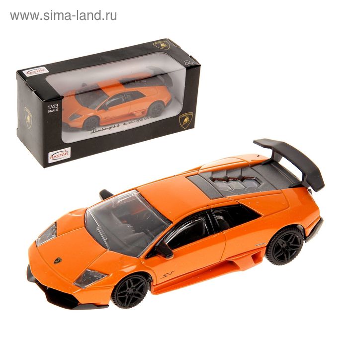 Машина металлическая Murcielago LP 670-4 SV, масштаб 1:43, МИКС - Фото 1