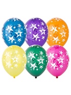 Воздушные шары латексные 14" «Звёзды большие», 25 шт., кристалл, МИКС - Фото 2