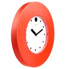Часы настенные круглые "Классика", бесшумные, красный обод, d-37 см, циферблат 22 см - Фото 2