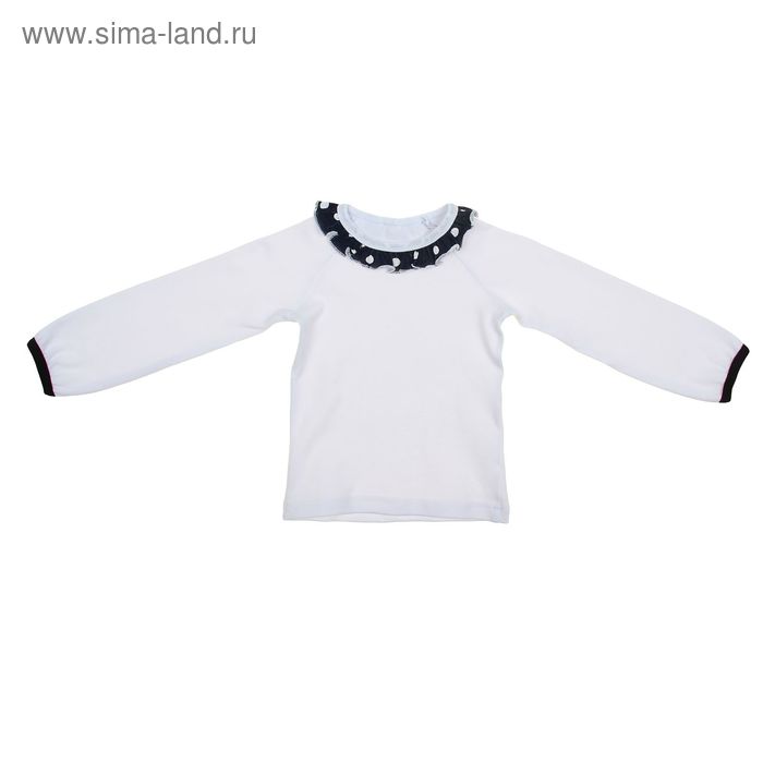 Блузка для девочки, рост 92 см, цвет белый (арт. К-019/2) - Фото 1
