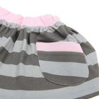 Юбка для девочки, рост 122 см, цвет серый/коричневый/розовый (арт. И-032) - Фото 2
